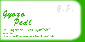 gyozo pedl business card